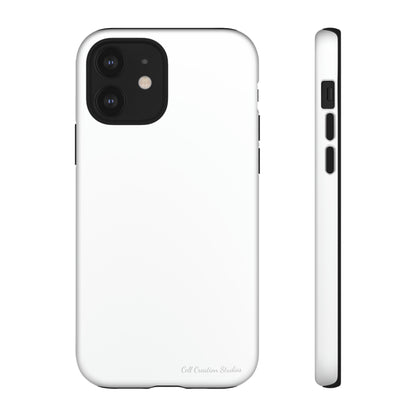 "Pure Elegance White" -Tough iPhone Cases