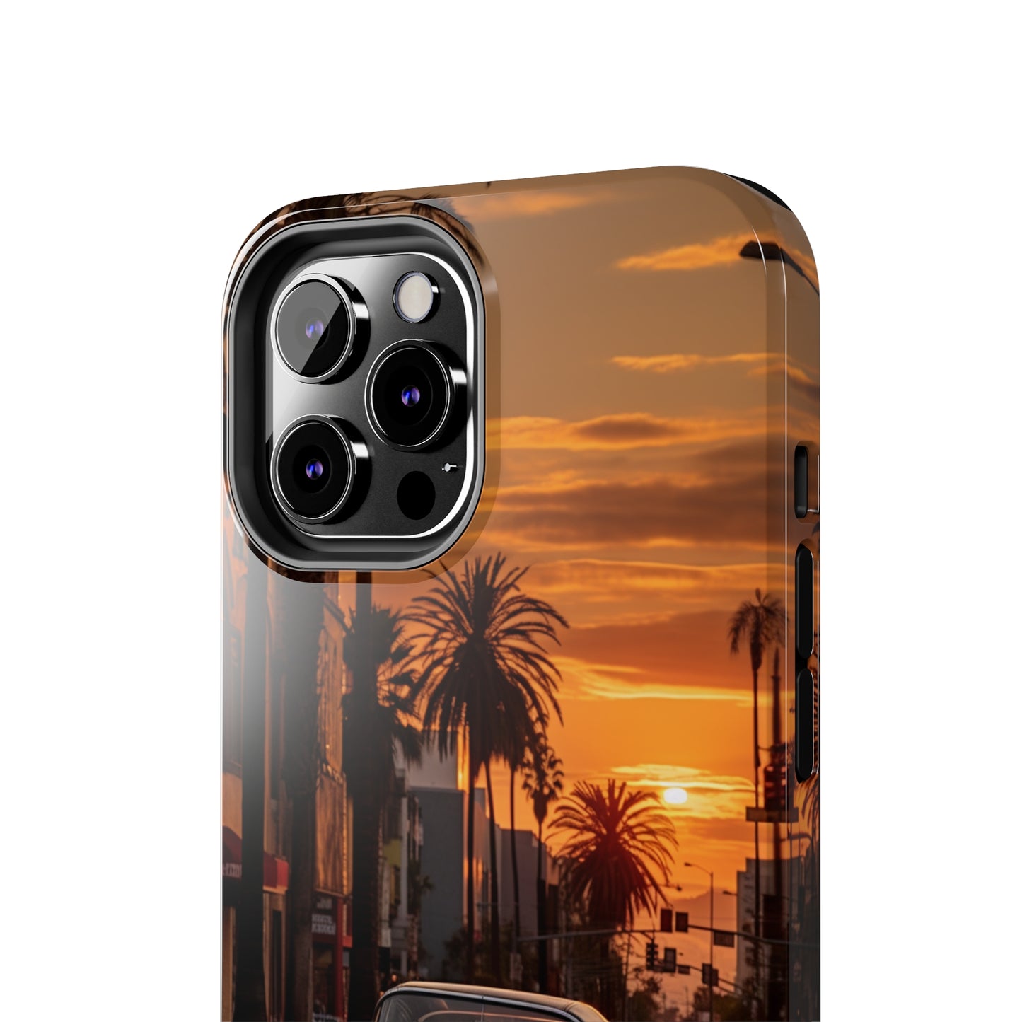 "Sunset Boulevard Classic Red Car" Cell Phone Case -Tough Phone Cases