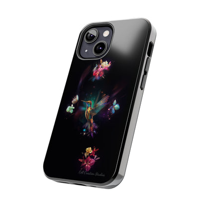 Introducing the "Floral Harmony Hummingbird" Cell Phone Case – Where Elegance Meets Nature -Tough Phone Cases