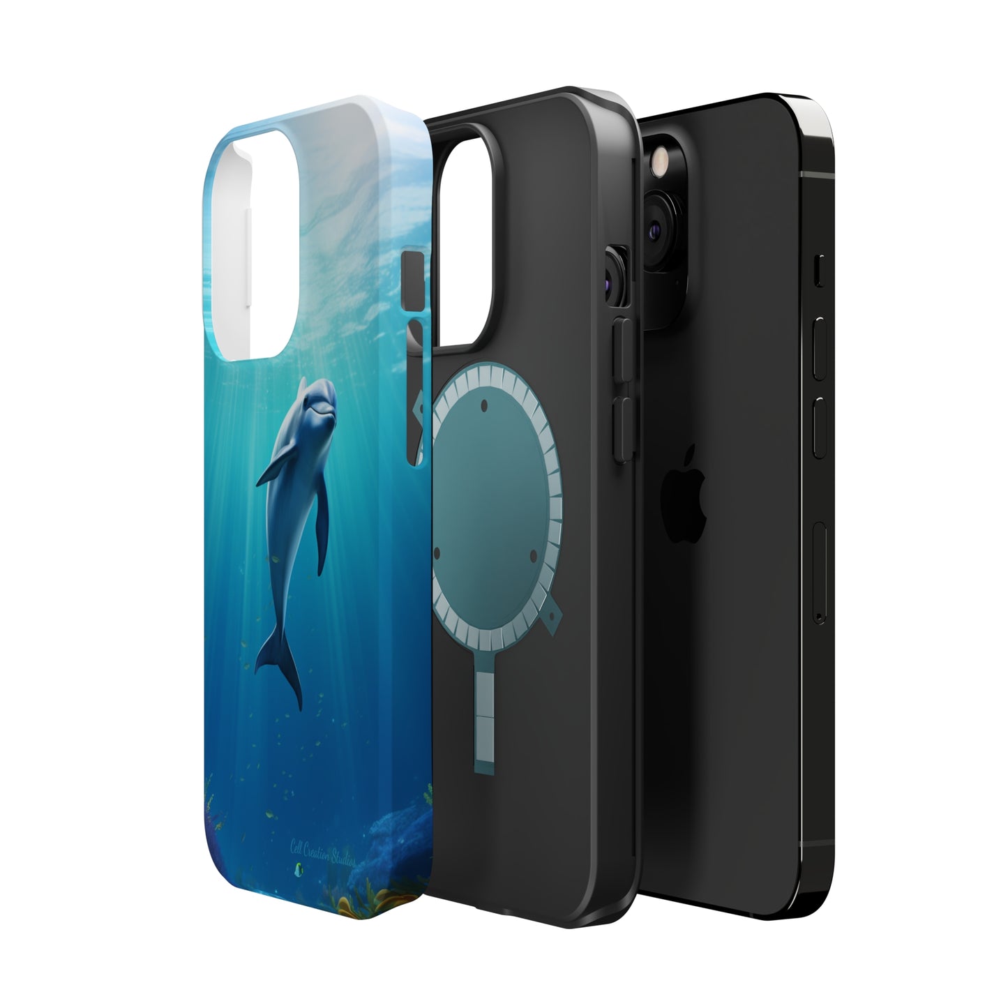 The "Dolphin Serenity" -MagSafe Tough iPhone Cases