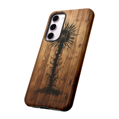 "Desert Plant on Wood Themed Phone Case: Embrace Nature's Beauty" -Tough Cases