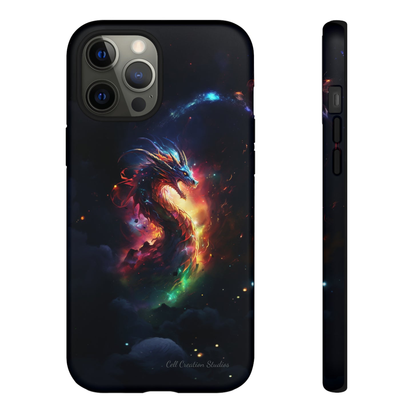 "Cosmic Dragon Unleashed" -Tough iPhone Cases