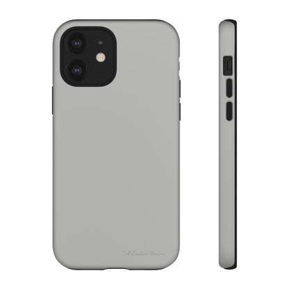 "Sleek Silver Essence" -Tough iPhone Cases