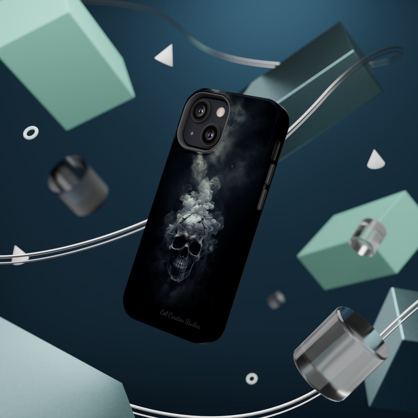 "Ethereal Skull Noir" -MagSafe Tough iPhone Cases