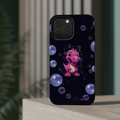 "Dino Glam" Glitter Dinosaur Phone Case -MagSafe Tough Cases