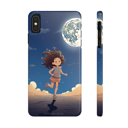 Introducing the "Moonlit Runner" Cell Phone Case – Embrace Adventure with a Captivating Moonlit Design -Slim Phone Cases