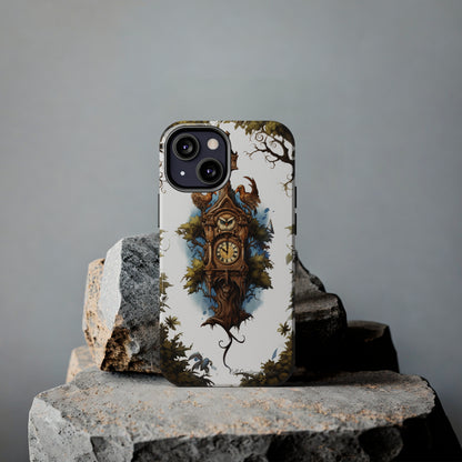 Introducing the "Timeless Charm Cuckoo Clock" Cell Phone Case – Embrace Vintage Elegance -Tough Phone Cases