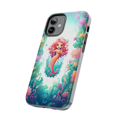 "Pink Seaflower Mermaid" -Tough iPhone Cases