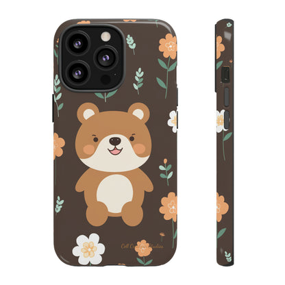 "Floral Bear Elegance" -Tough Phone Cases