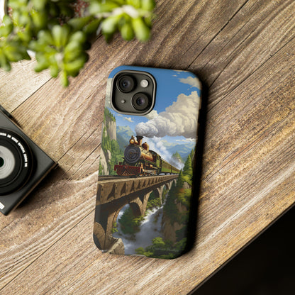 The "Scenic Mountain Train" Phone Case -Tough Cases