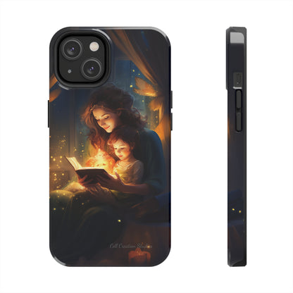 Introducing the "Bedtime Story Bliss" Cell Phone Case – Cherish Heartwarming Moments with Every Glance -Tough Phone Cases