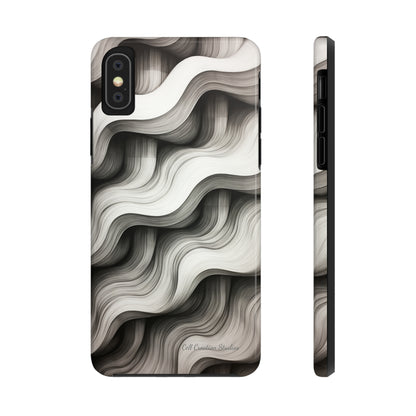 The "Geometric Waves" Cell Phone Case -Tough Phone Cases