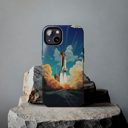 Introducing the "NASA Space Shuttle Launch" Cell Phone Case – Elevate Your Style to New Heights -Tough Phone Cases