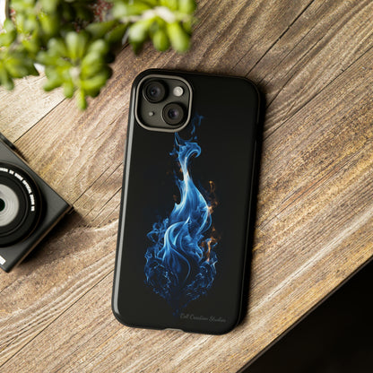 "Blue Flame" Phone Case: Ignite Your Style with Fiery Elegance -Tough Cases