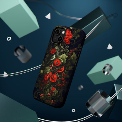 "Floral Serenade Elegance" -MagSafe Tough iPhone Cases