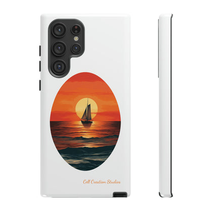 "Sailboat Sunset Serenity" -Tough Samsung Cases