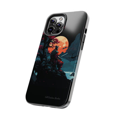 Introducing the "Moonlit Samurai Serenity" Cell Phone Case – Embrace Elegance and Strength -Tough Phone Cases