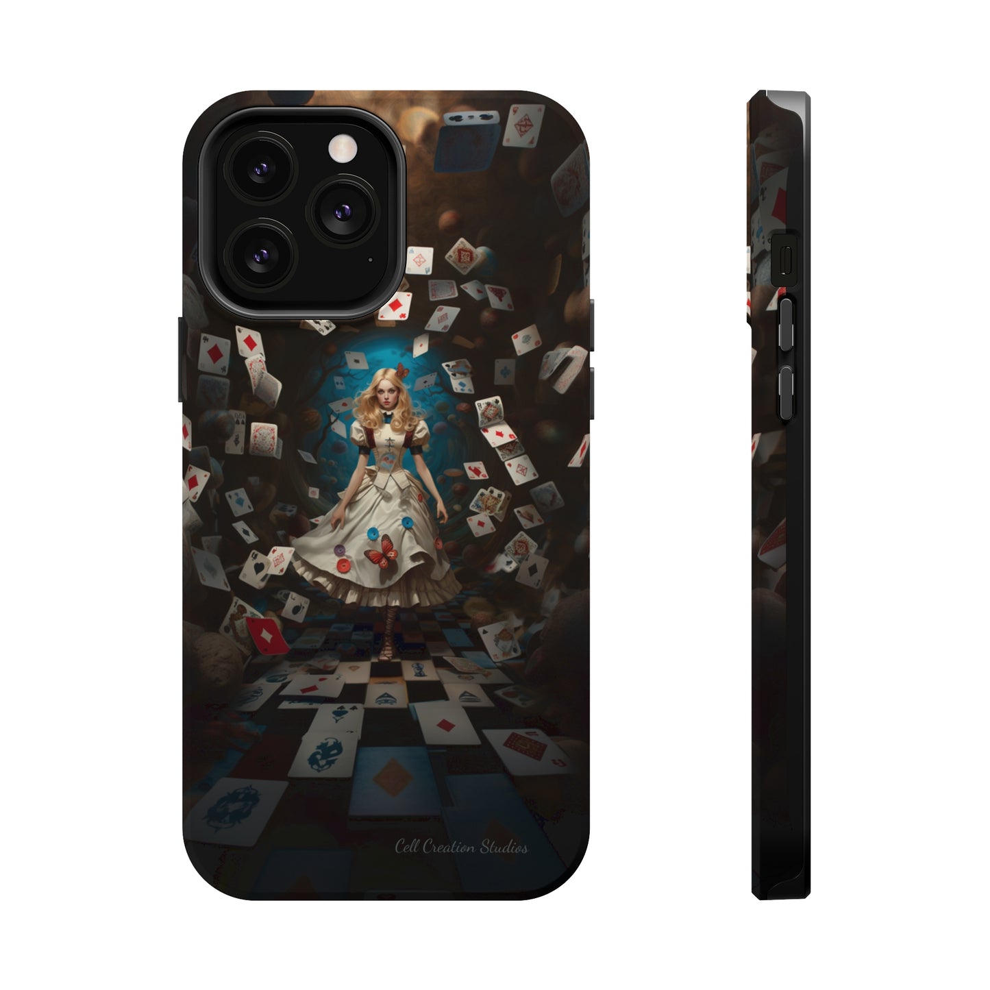 Introducing the "Alice in Wonderland" Cell Phone Case – A Journey Through Imagination -MagSafe Tough Cases