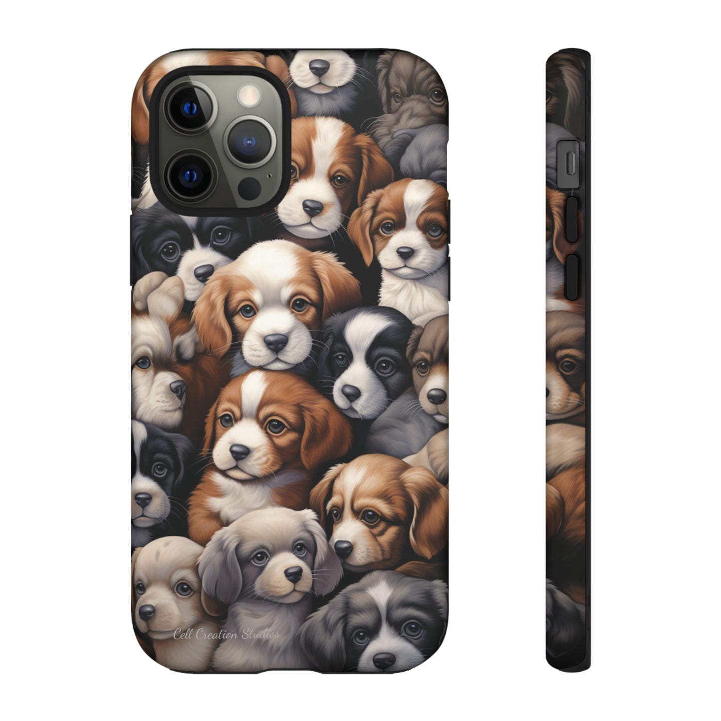 "Puppy Pile" Cuddles Phone Case -Tough Cases