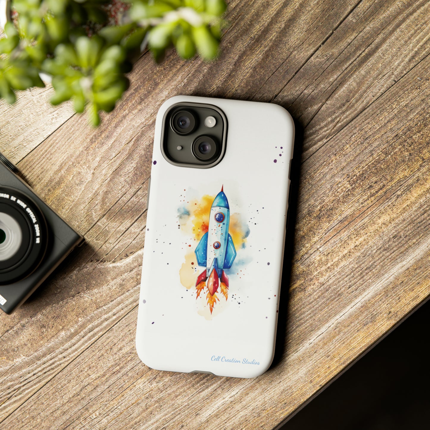 Introducing our "Cosmic Rocket" Cell Phone Case – Where Style Meets Adventure -Tough Cases
