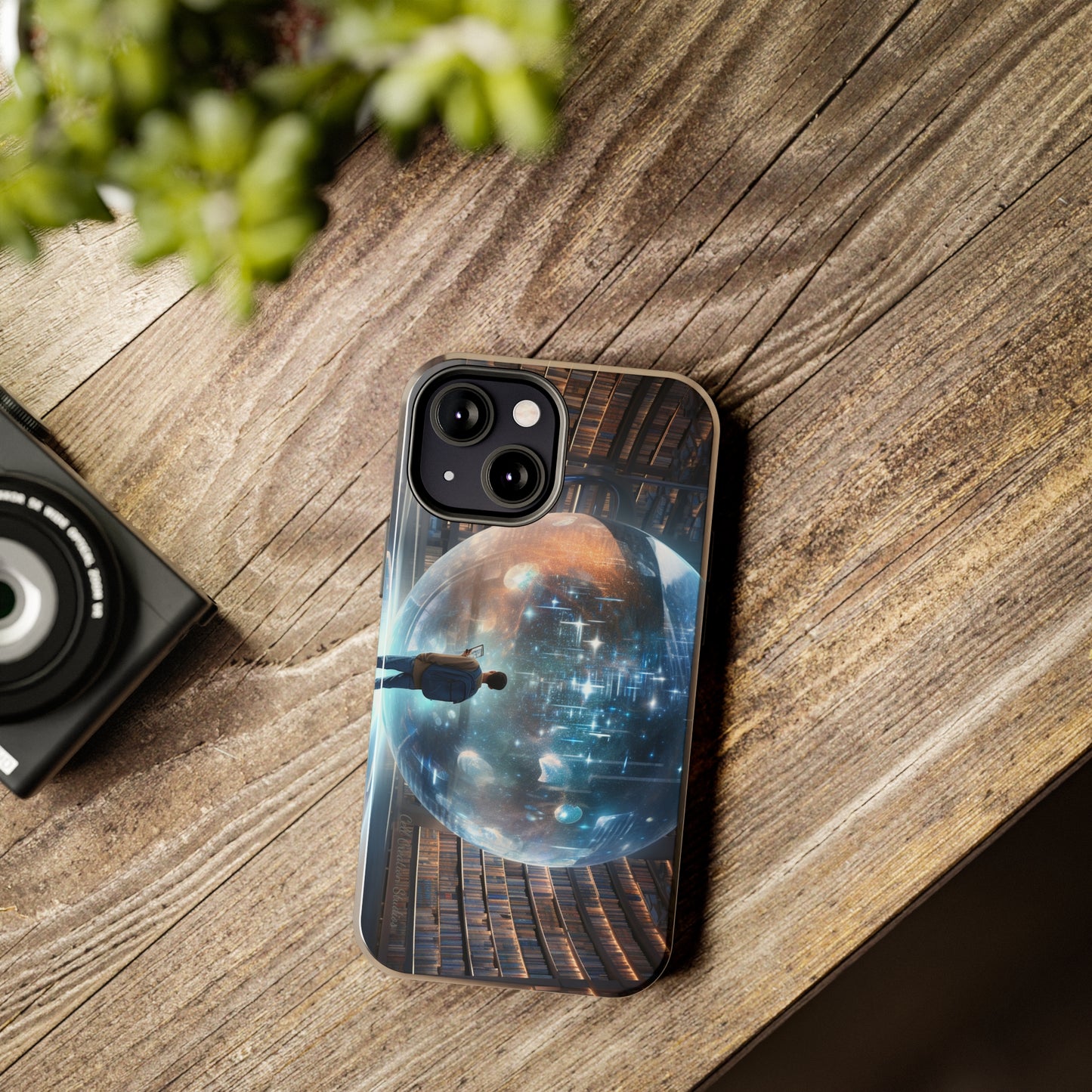 Introducing the "Library Luminary" Cell Phone Case – Where Knowledge Meets Mystery -Tough Phone Cases