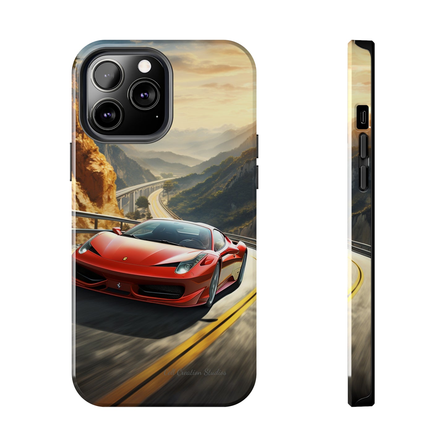 "Mountain Majesty Ferrari Edition" -Tough iPhone Cases