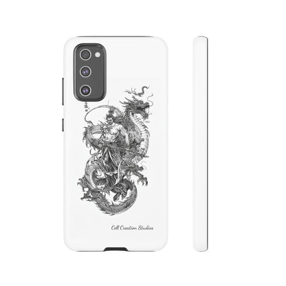 "Samurai and Dragon Sketch" -Tough Samsung Galaxy Cases