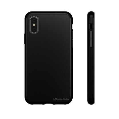 "Stealth Black Defender" -Tough iPhone Cases