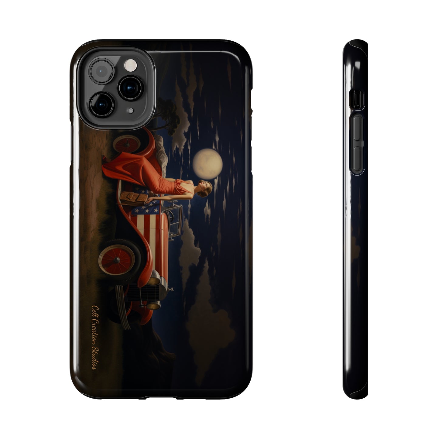 Introducing the "Desert Dreamer - 1920s Americana" Cell Phone Case – Embrace Nostalgic Elegance with Vintage Desert Charm -Tough Phone Cases