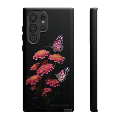 "Achillea Desert Eve Deep Rose & Butterfly" Phone Case -Tough Cases