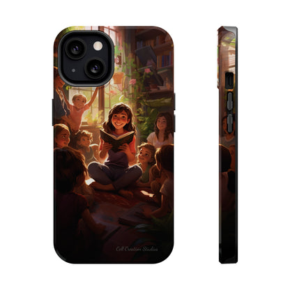 Introducing the "Inspiring Teacher's Tale" Cell Phone Case – Capture the Joy of Storytime -MagSafe Tough Cases