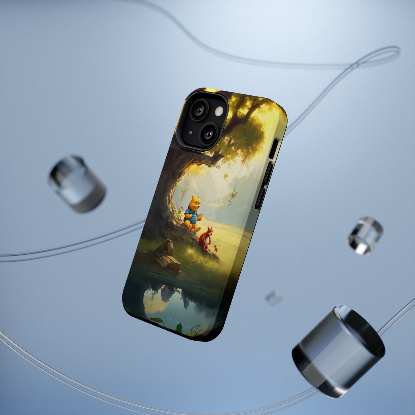 Introducing the "Winnie-The-Pooh Storytime" Cell Phone Case – A Nostalgic Journey with Friends -MagSafe Tough Cases