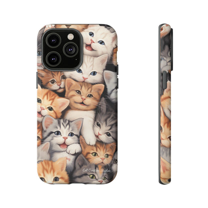 "Kitten Cuddle Haven" Phone Case -Tough Cases