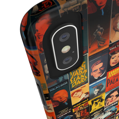 Introducing the "Vintage Movie Poster Collage" Cell Phone Case – Timeless Hollywood Charm -Tough Phone Cases