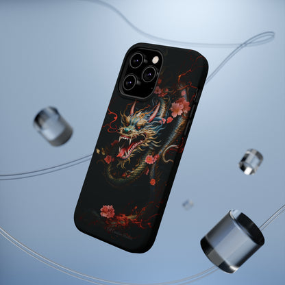 Introducing the "Mystical Japanese Dragon" Cell Phone Case – Unleash the Dragon's Power -MagSafe Tough Cases