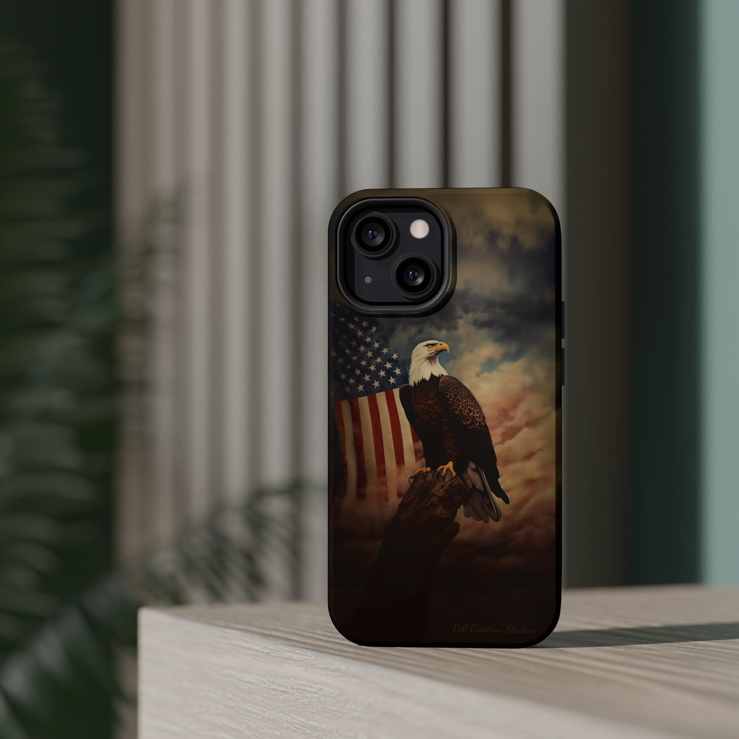 Introducing the "Patriot's Pride" Cell Phone Case – Soar with the American Eagle in Style -MagSafe Tough Cases