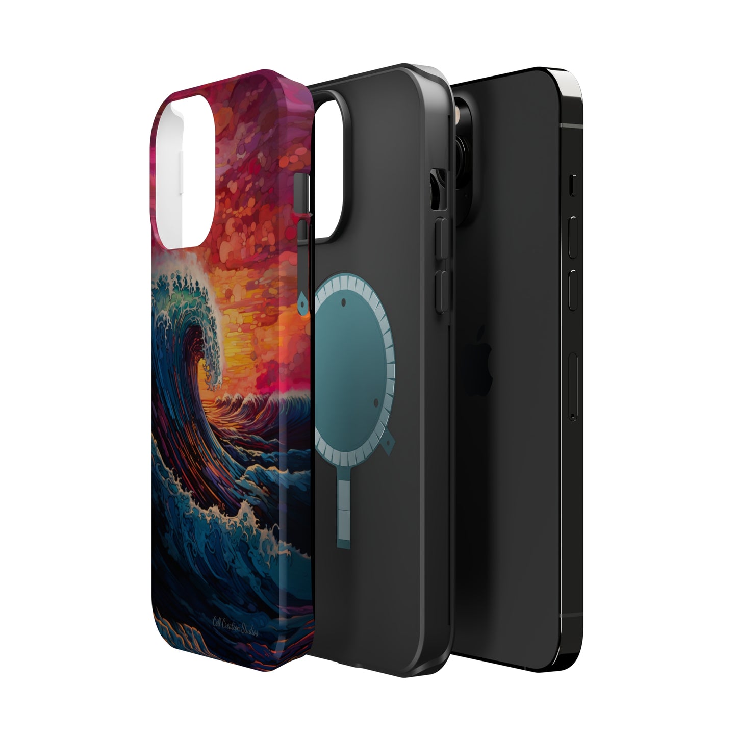 "Colorful Ocean Wave" Cell Phone Case -MagSafe Tough Cases