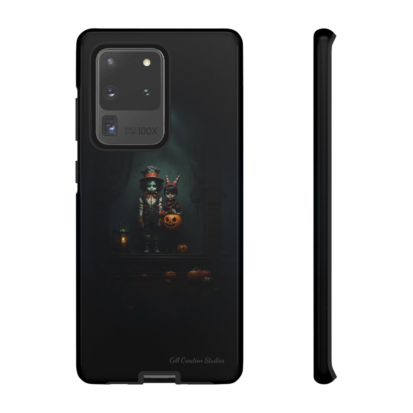 Introducing the "Haunted Halloween Kids" Cell Phone Case – A Glimpse into Spooky Wonder -Tough Cases