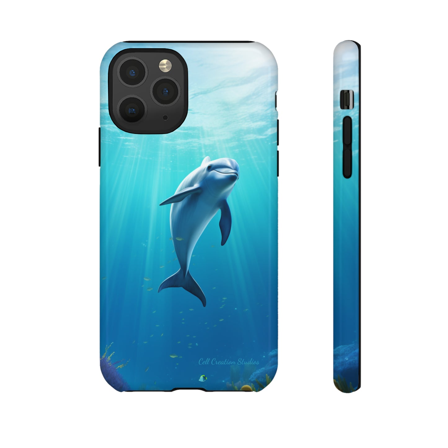 The "Dolphin Serenity" -Tough iPhone Cases