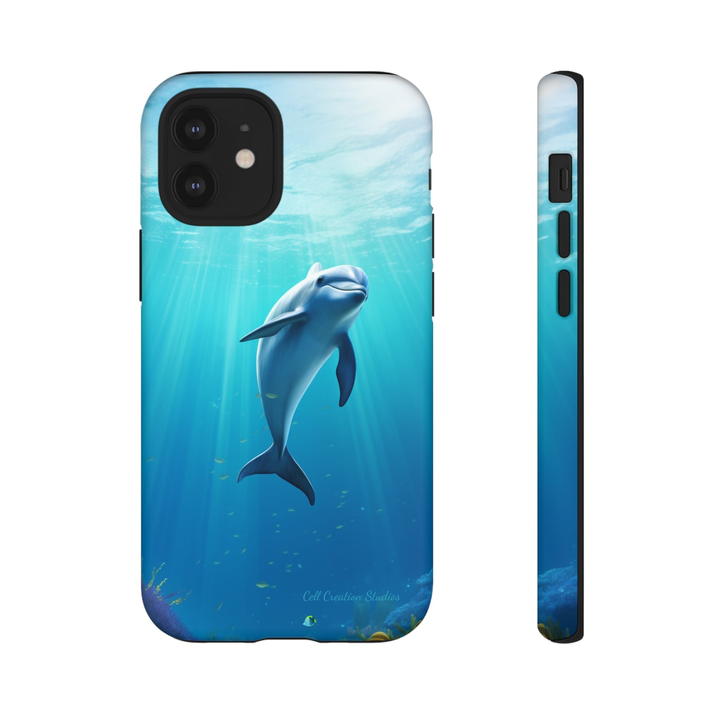 The "Dolphin Serenity" -Tough iPhone Cases