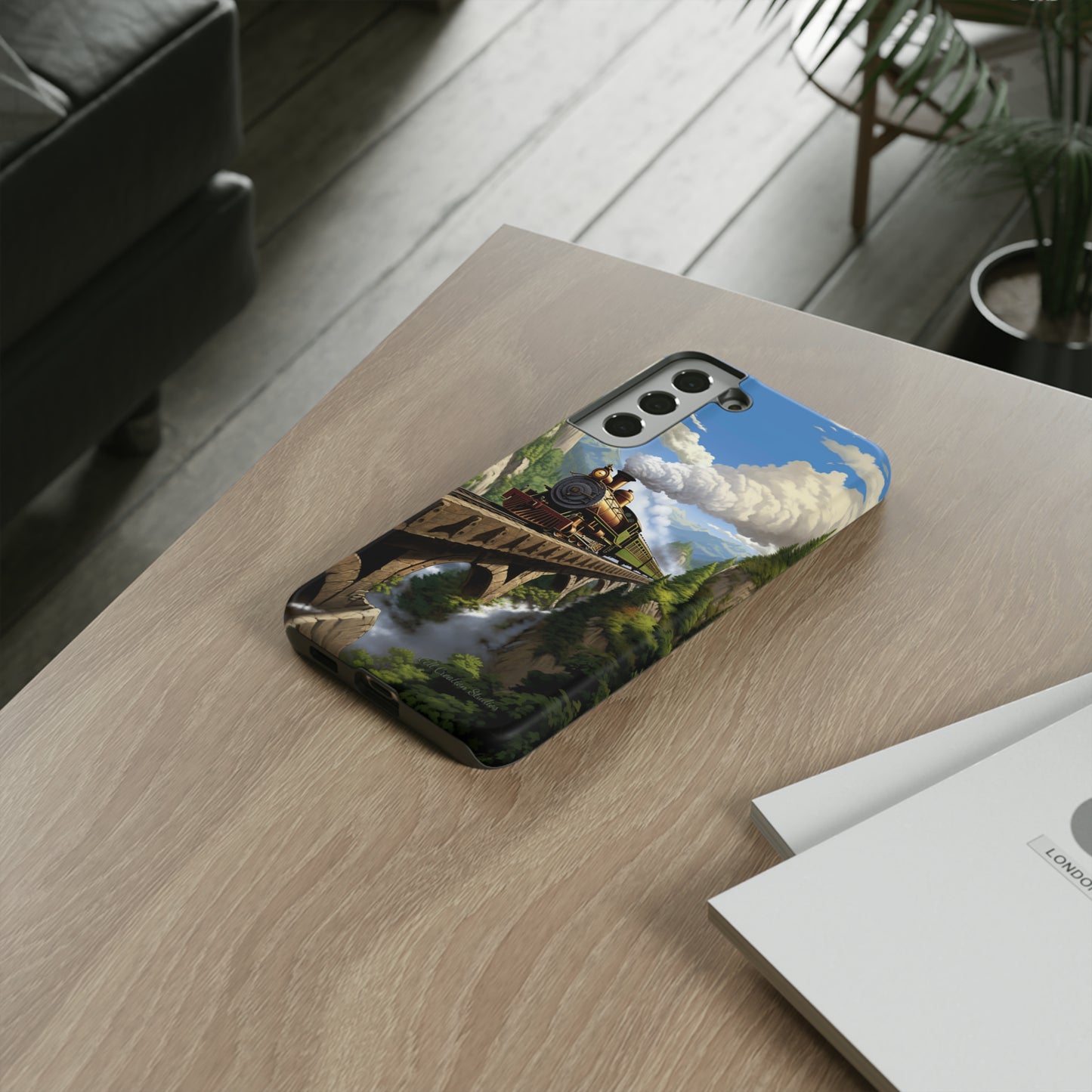 The "Scenic Mountain Train" Phone Case -Tough Cases