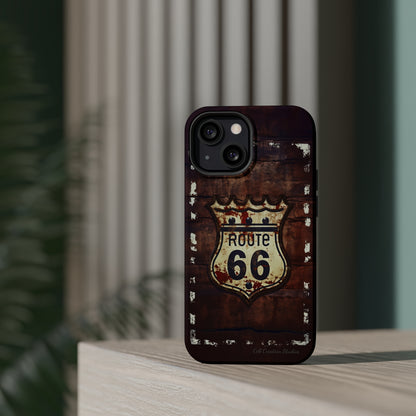 "Retro Route 66" Phone Case -MagSafe Tough Cases