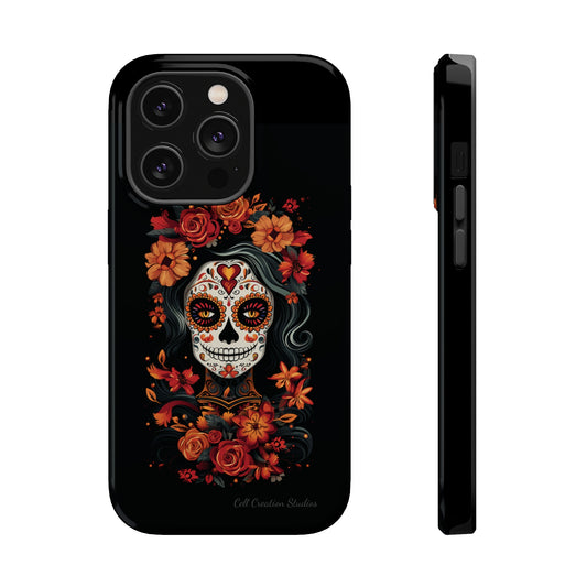 Introducing the "Day of the Dead Fiesta" Cell Phone Case – Celebrate Life in Style -MagSafe Tough Cases