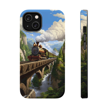 The "Scenic Mountain Train" Phone Case -MagSafe Tough Cases