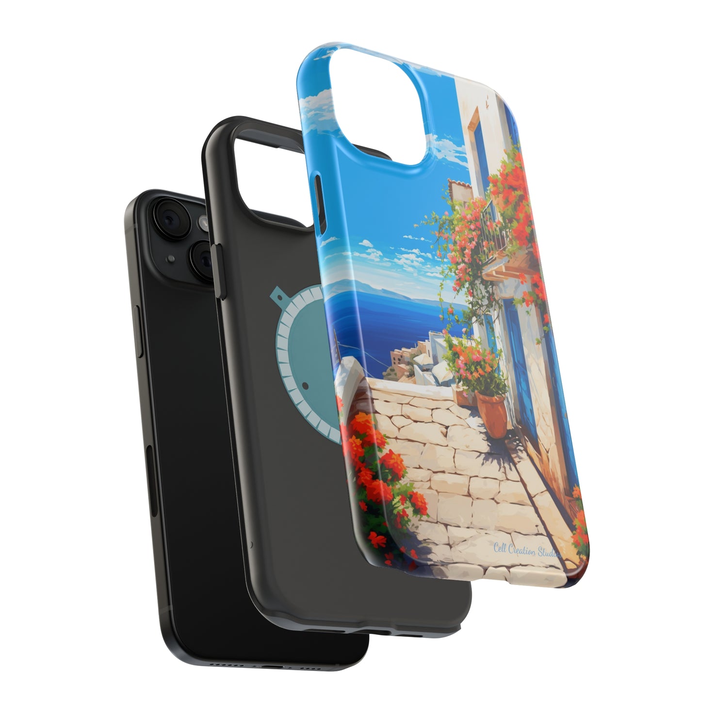 "Mediterranean Bliss Horizon" -MagSafe Tough iPhone Cases