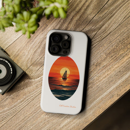 "Sailboat Sunset Serenity" -MagSafe Tough iPhone Cases