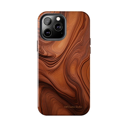 The "Natural Elegance" Wood Pattern Phone Case -Tough Phone Cases