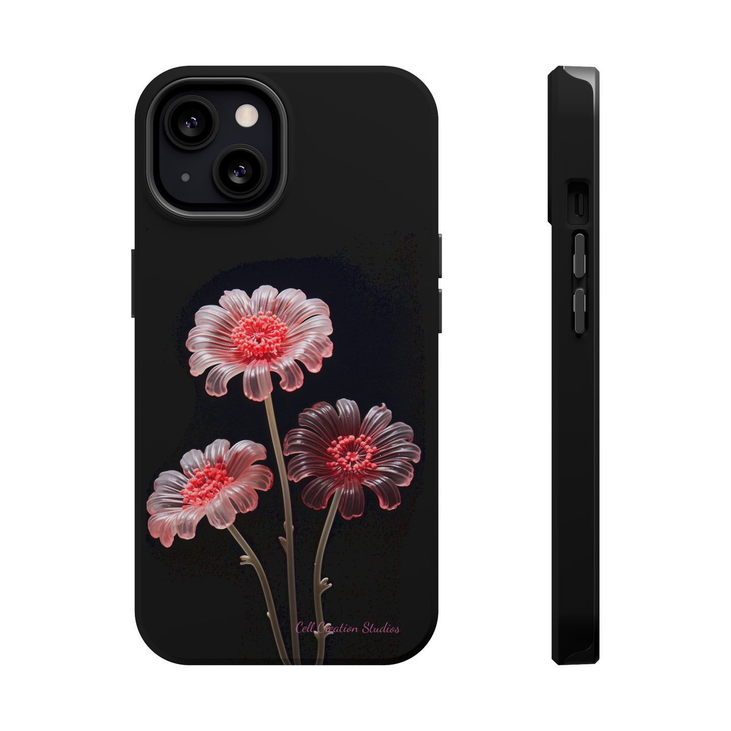 The "Desert Rose Glass Blossom" Phone Case -MagSafe Tough Cases