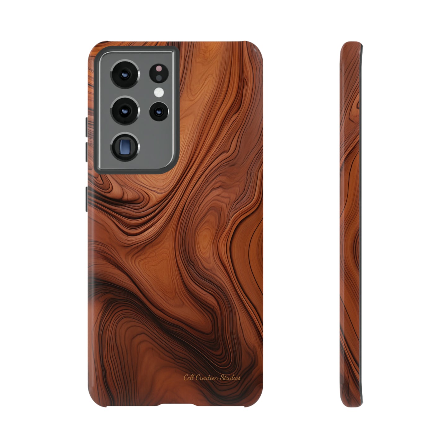 The "Natural Elegance" Wood Pattern Phone Case-Tough Cases