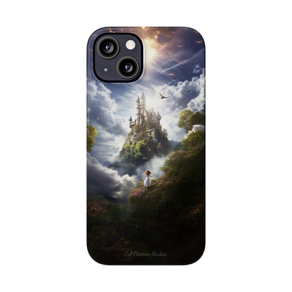 Introducing the "Enchanted Discovery" Cell Phone Case – Embark on a Journey of Magic with a Girl and a Magical Castle! -Slim Phone Cases